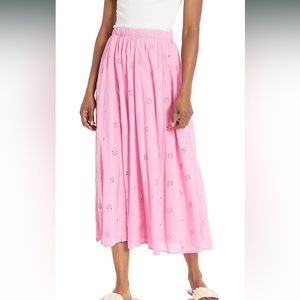 Velvet by Graham & Spencer Wynne Cotton Eyelet Maxi Skirt